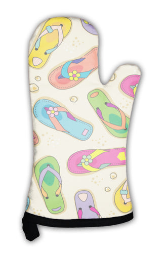 Oven Mitt, Repeatable Flipflops Pattern