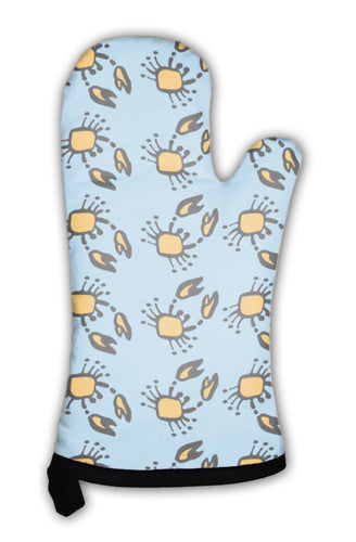Oven Mitt, Crab Pattern