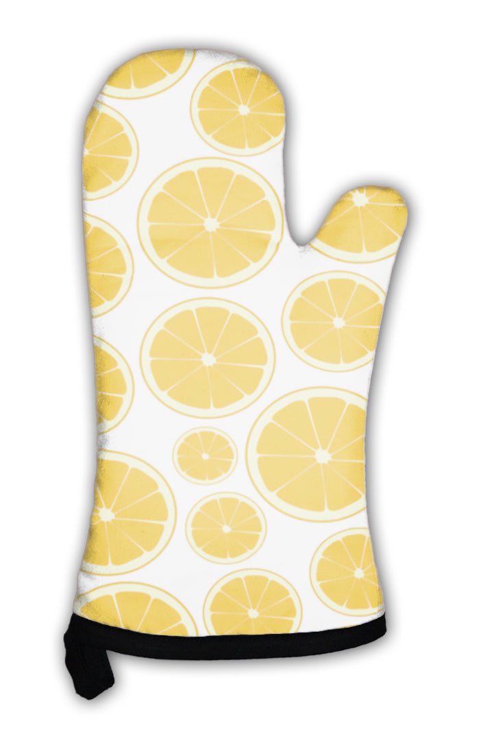 Oven Mitt, Half Color Orange Fruits Pattern Eps10