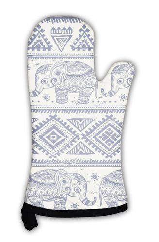Oven Mitt, Ethnic Elephant