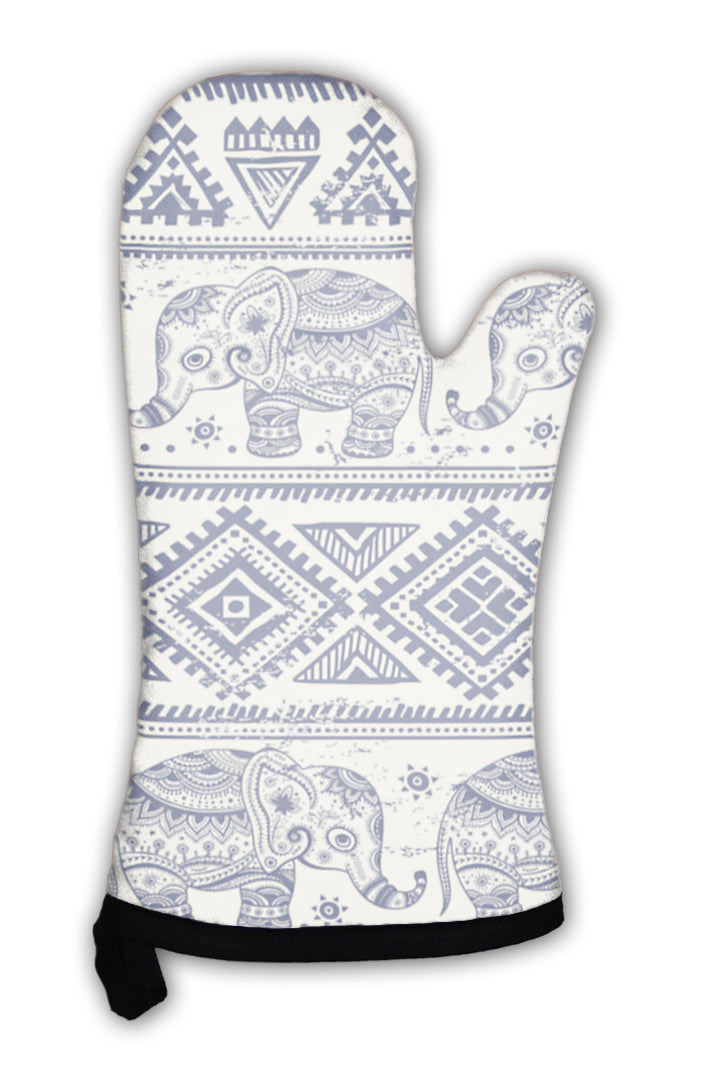 Oven Mitt, Ethnic Elephant
