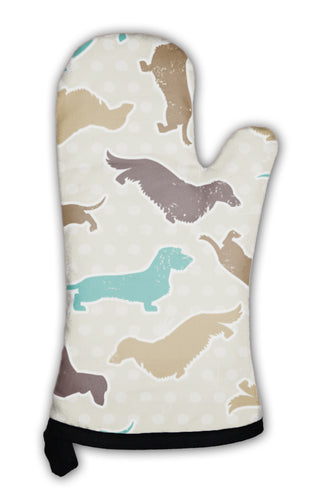 Oven Mitt, Dachshunds Varieties Pattern