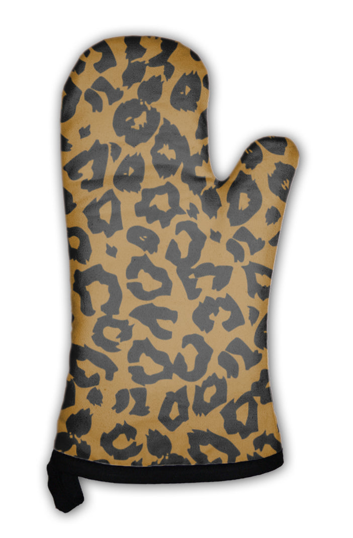 Oven Mitt, Leopard Pattern