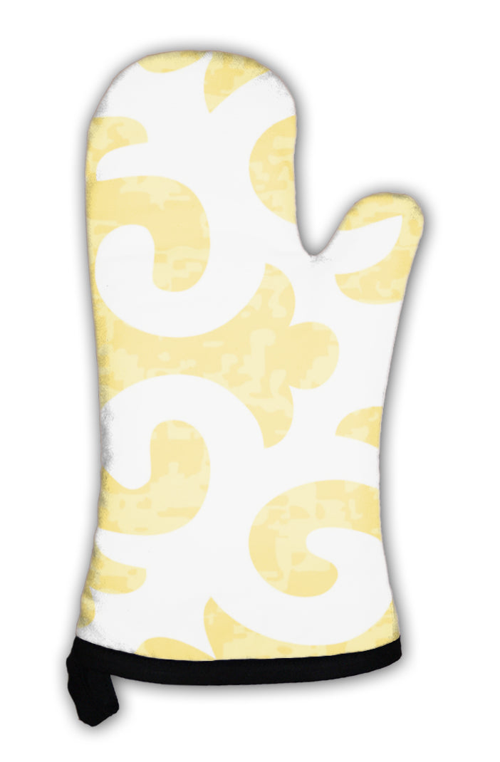 Oven Mitt, Fleur De Lis Pattern