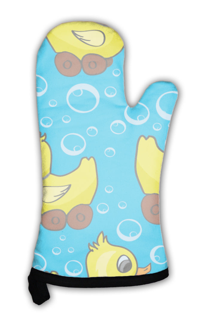 Oven Mitt, Pattern With Ducks