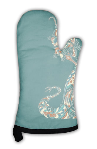 Oven Mitt, Ornate Dragon