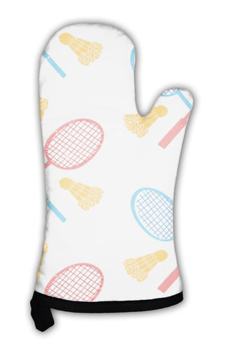 Oven Mitt, Badminton Pattern