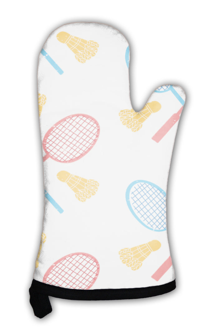 Oven Mitt, Badminton Pattern