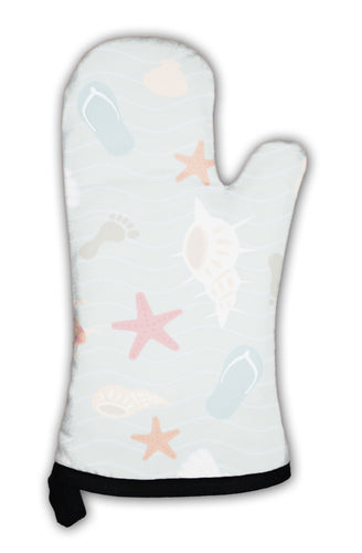 Oven Mitt, Sea Pattern