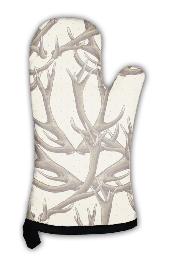 Oven Mitt, With Deer Antlers