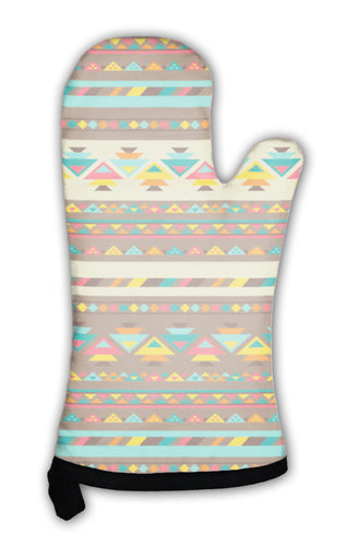 Oven Mitt, Ethnic Pattern In Native Style
