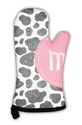 Oven Mitt, Cow Pattern