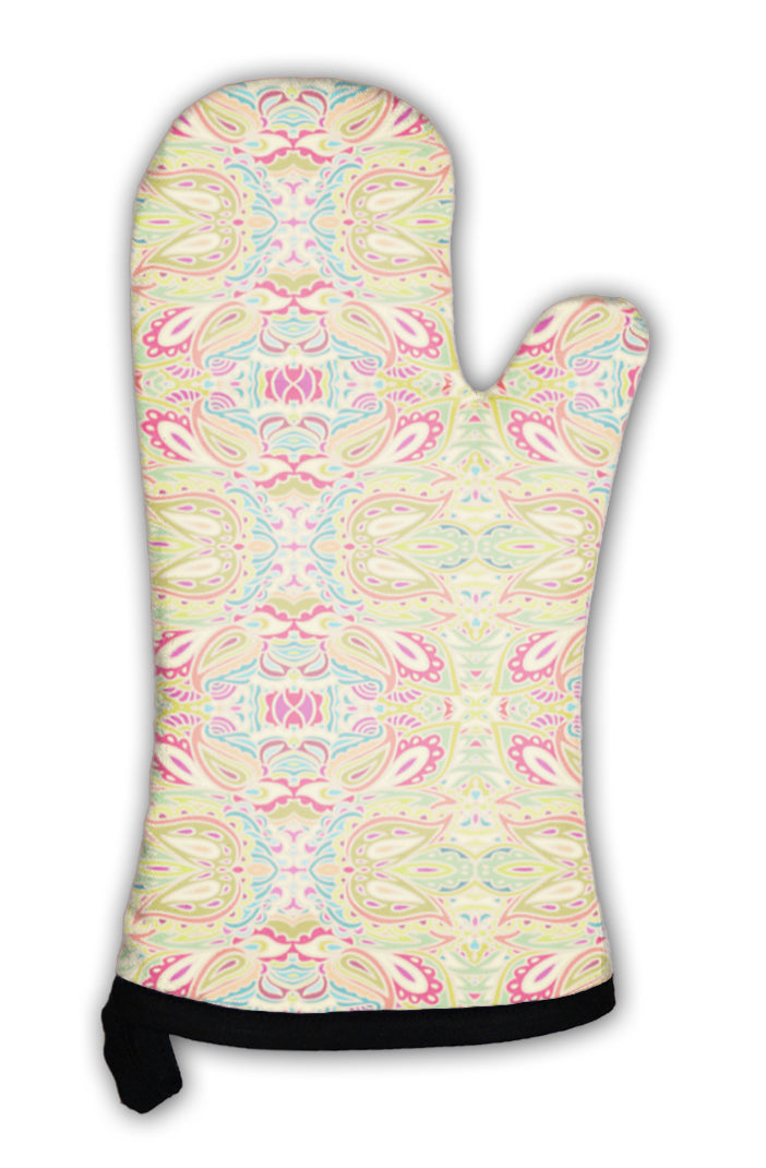Oven Mitt, Paisley Pattern