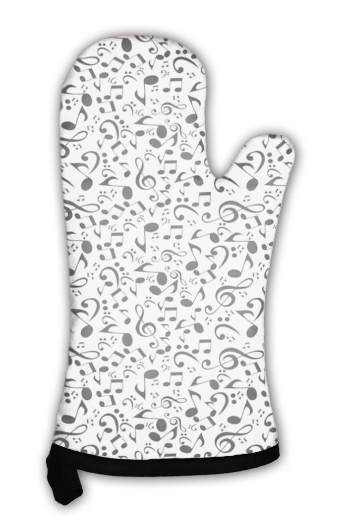 Oven Mitt, Abstract Music Pattern Illustration