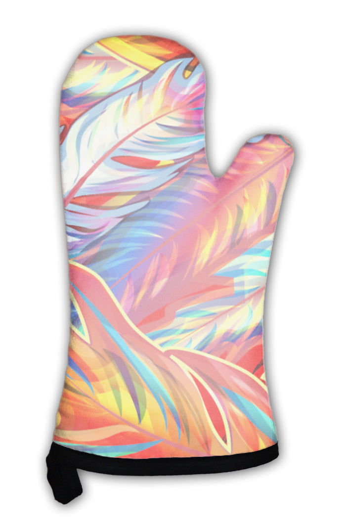 Oven Mitt, Exotic Feather