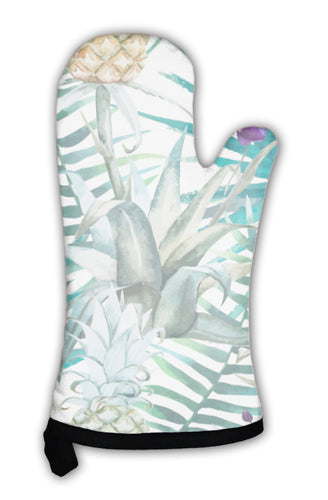 Oven Mitt, Watercolor Tropical Pattern