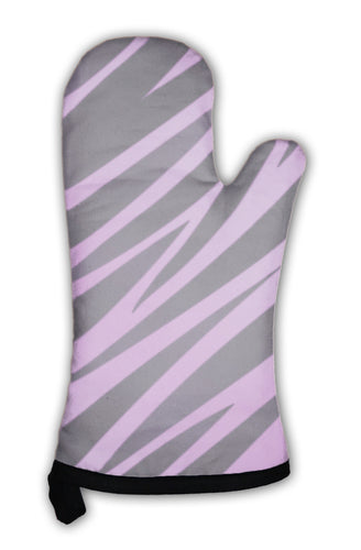 Oven Mitt, Violet Zebra Print