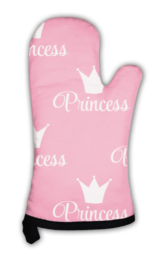 Oven Mitt, Princess Crown Pattern Illustration