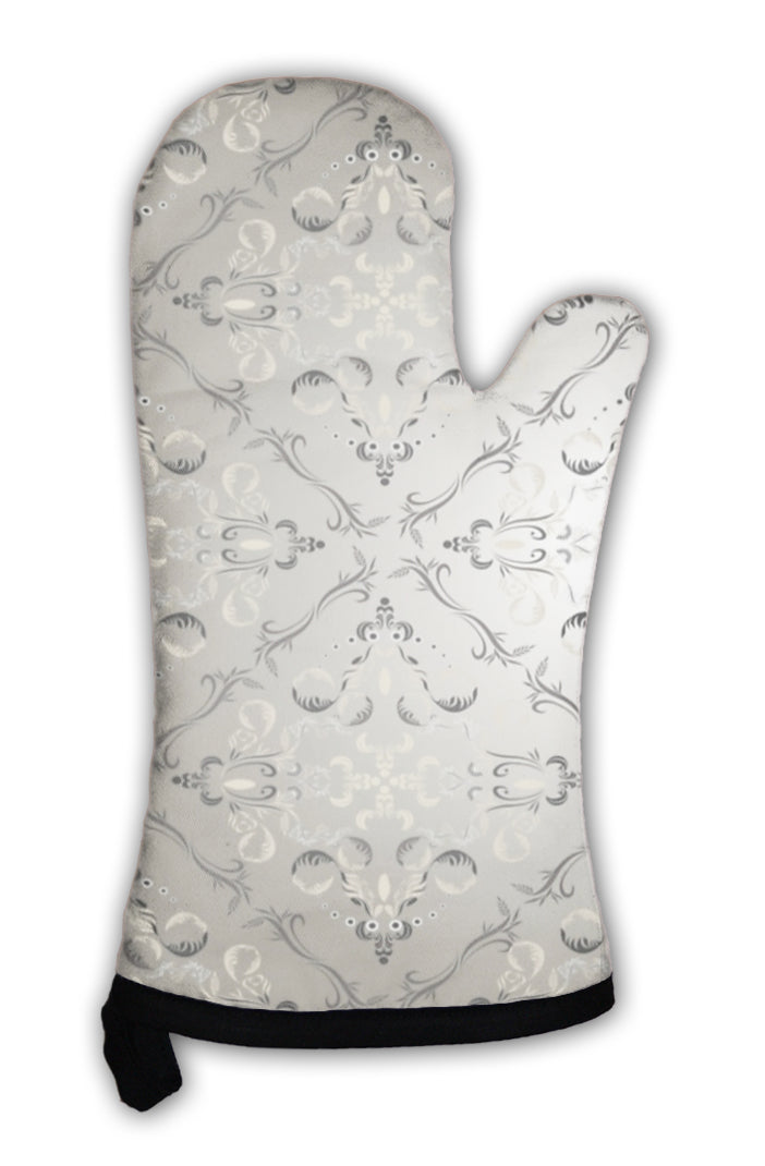 Oven Mitt, Wallpaper Floral Vintage Eps10