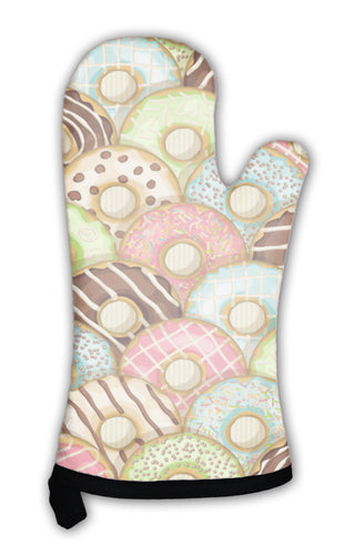Oven Mitt, Donuts Pattern