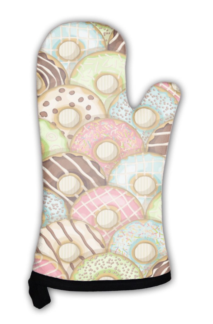 Oven Mitt, Donuts Pattern