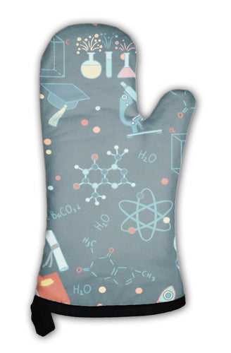 Oven Mitt, Science Stuff Pattern