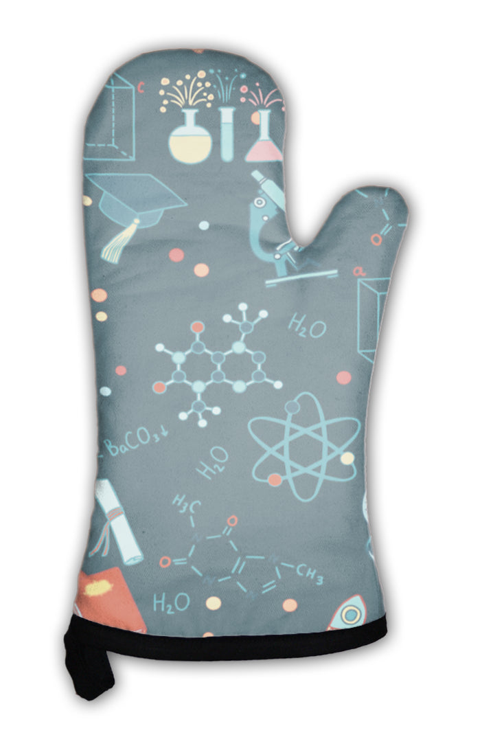 Oven Mitt, Science Stuff Pattern