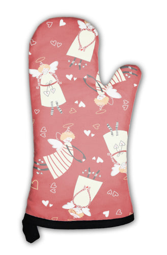 Oven Mitt, Patternangelswithhearts