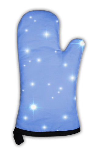 Oven Mitt, Bright Space Pattern