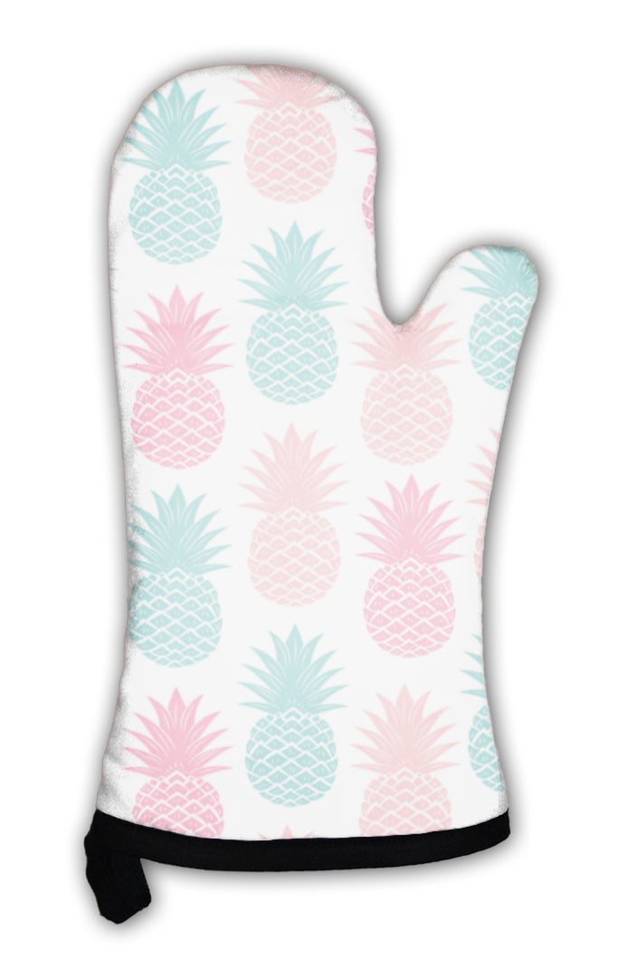 Oven Mitt, Vintage Pineapple