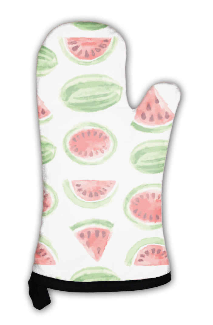 Oven Mitt, Watercolor Watermelon Pattern