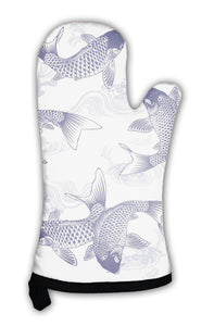Oven Mitt, Carp Pattern