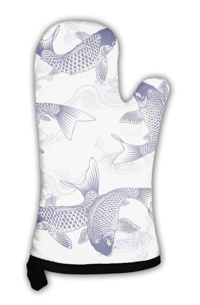 Oven Mitt, Carp Pattern