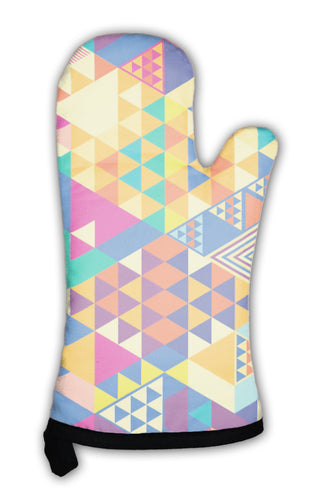 Oven Mitt, Geometric Pattern Pop Art