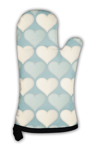 Oven Mitt, A Pattern With Hearts