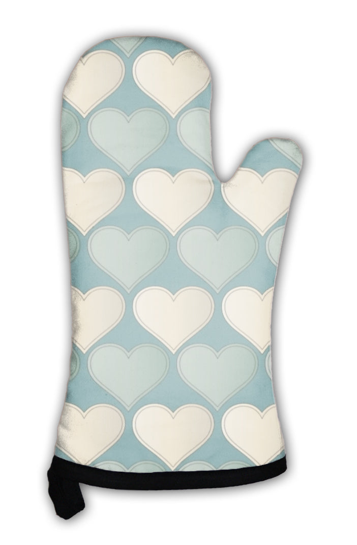 Oven Mitt, A Pattern With Hearts