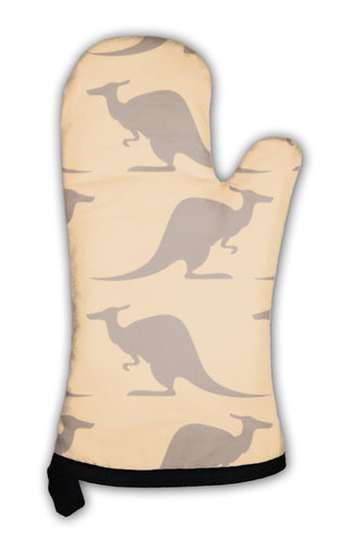 Oven Mitt, Pattern With Kangaroo