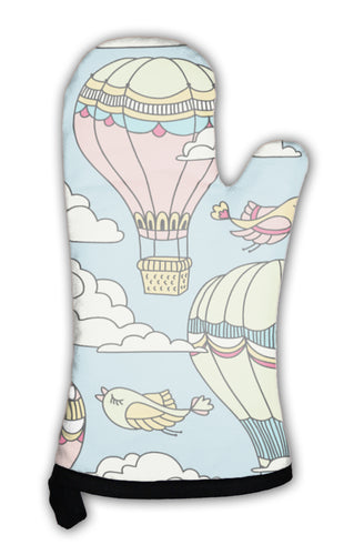 Oven Mitt, Pattern With Hot Air Balloons