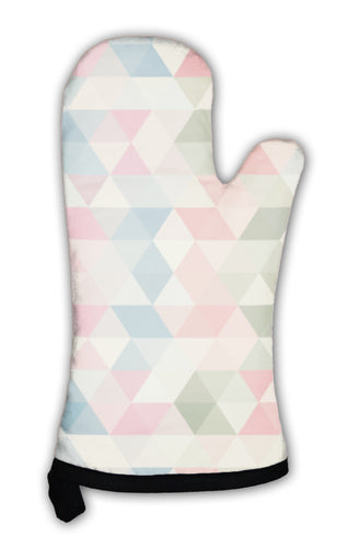 Oven Mitt, Triangle Pattern Geometric Abstract