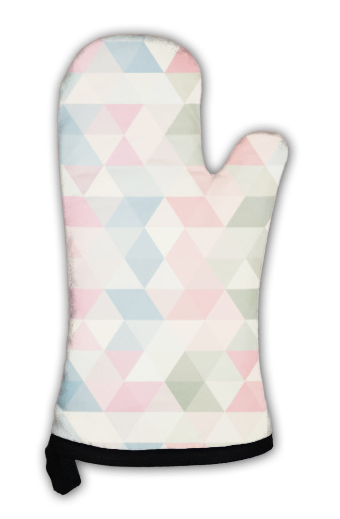 Oven Mitt, Triangle Pattern Geometric Abstract