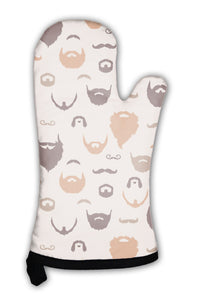 Oven Mitt, Beards And Mustaches Pattern