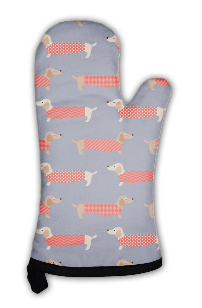 Oven Mitt, Dachshund Dogs Pattern