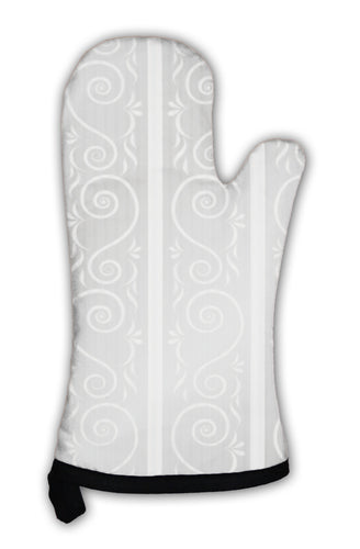Oven Mitt, With Stripes