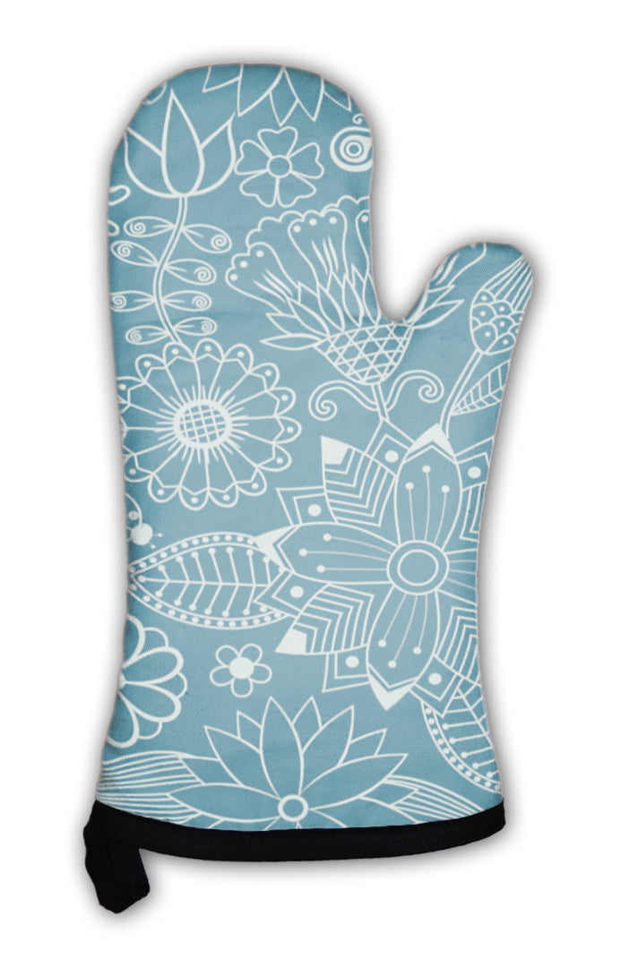 Oven Mitt, Floral