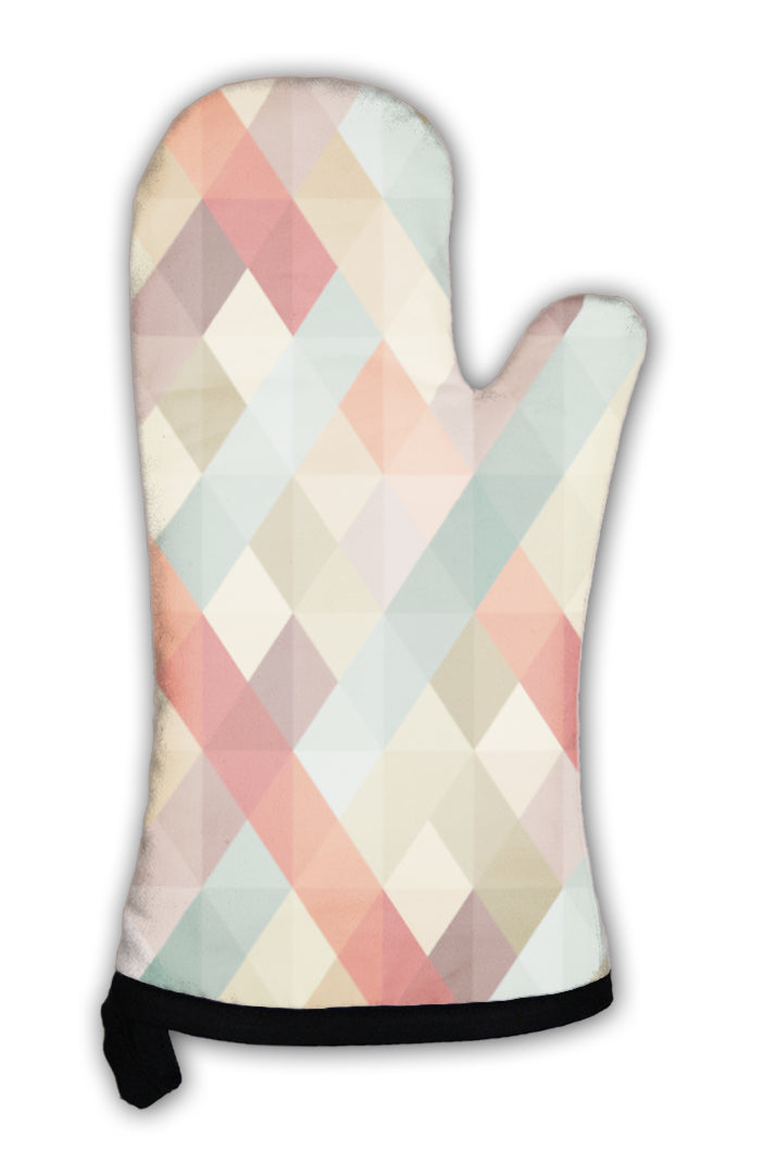 Oven Mitt, Abstract Geometric Pattern