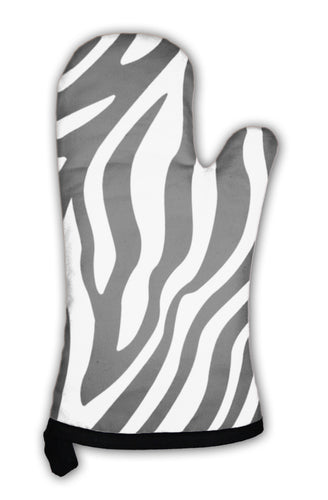 Oven Mitt, Zebra Stripes Pattern