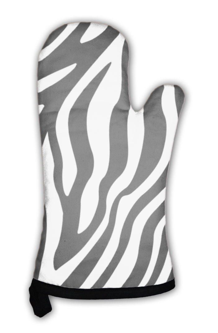 Oven Mitt, Zebra Stripes Pattern