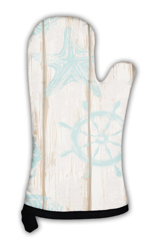 Oven Mitt, Boards Of Ship Deck Pattern