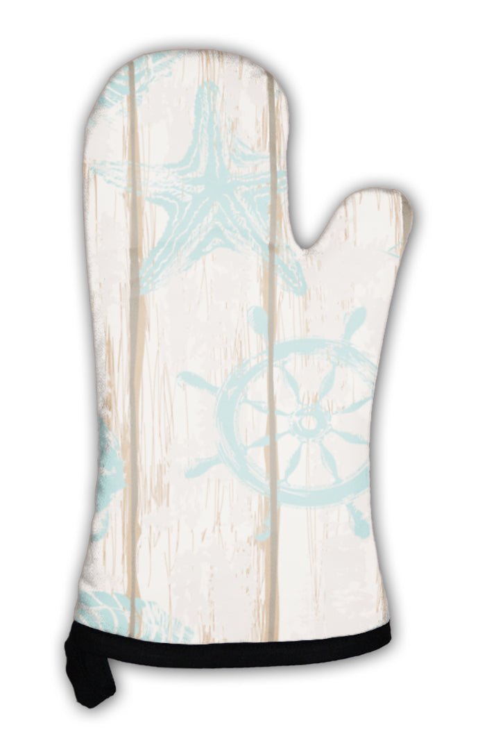 Oven Mitt, Boards Of Ship Deck Pattern