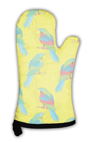 Oven Mitt, Parrots